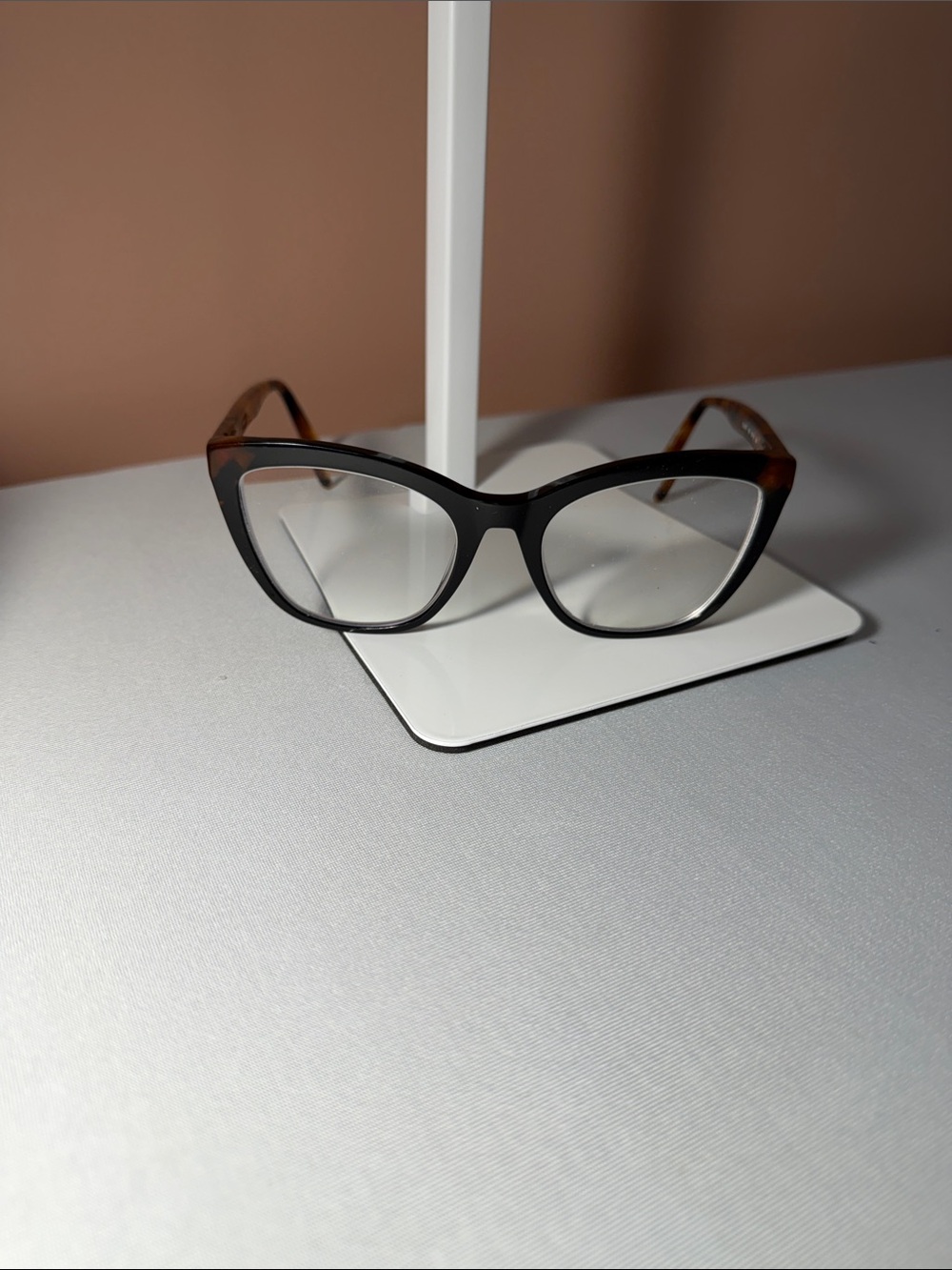 Guess Black Front Glasses with Tortoiseshell Brown Arms - Picture 2 of 3